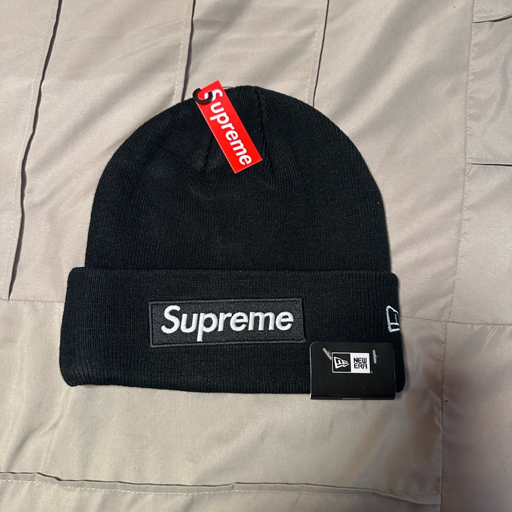 Supreme Black Knit Hat